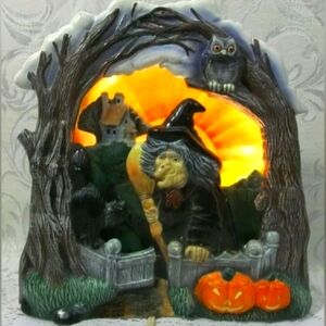 Halloween Ceramic Electric Light Decoration